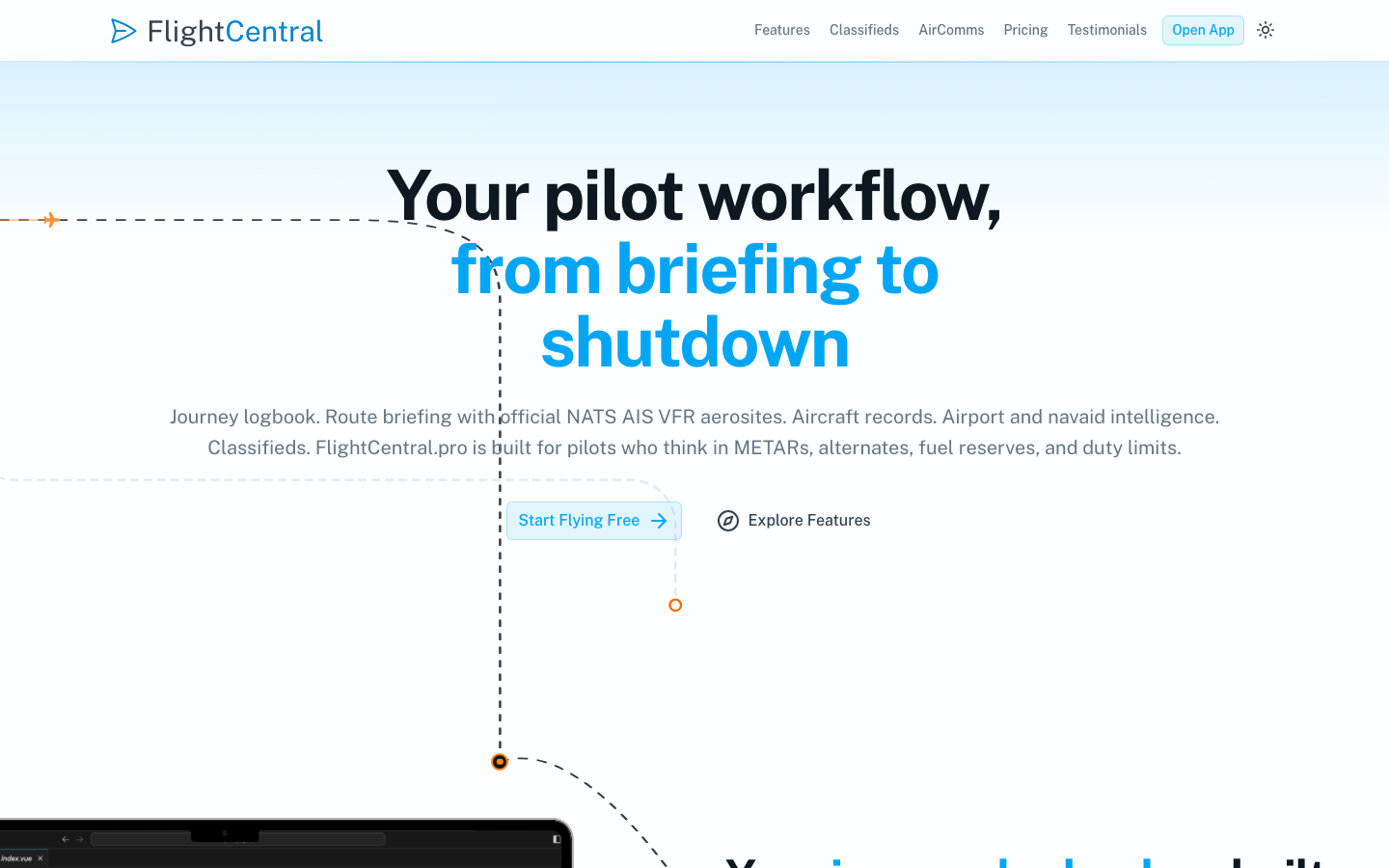 FlightCentral.pro product screenshot